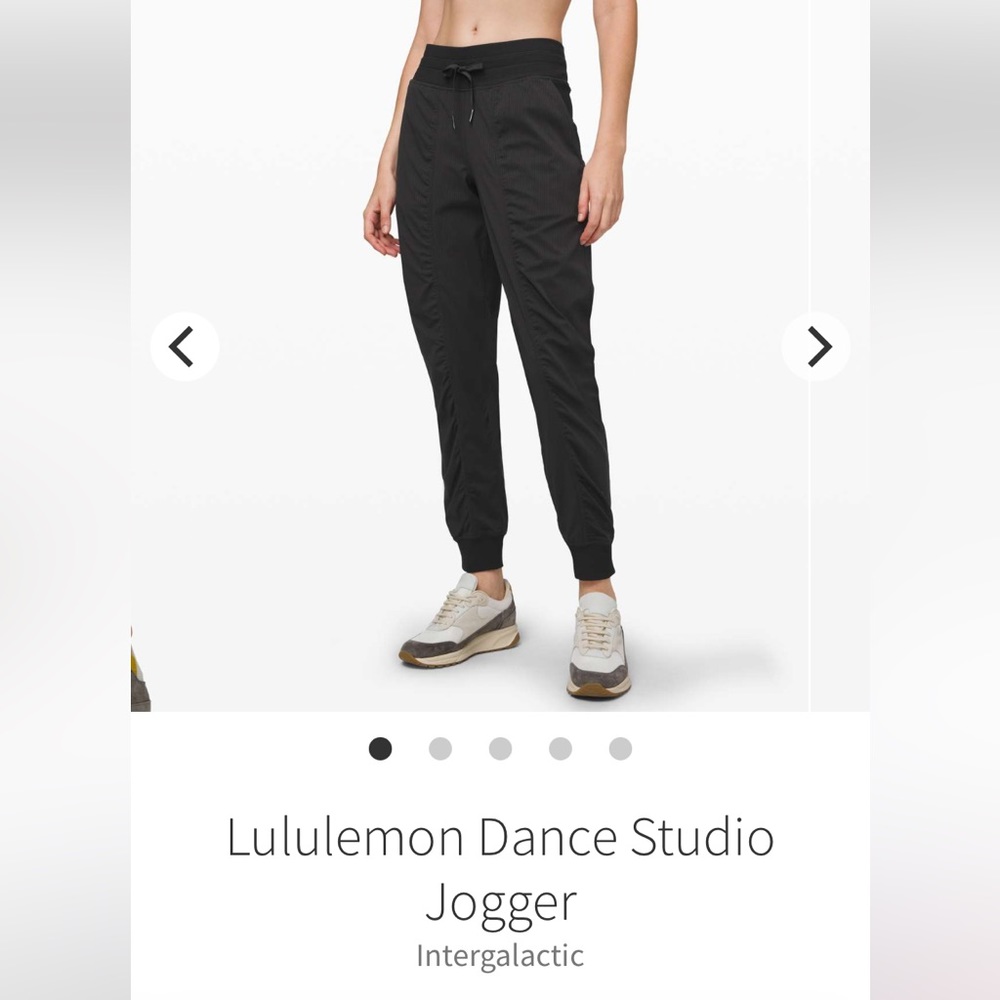 Lululemon Dance Studio Jogger size 8 Black